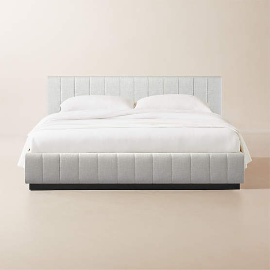 Forte Elliot Dove Black Base King Bed