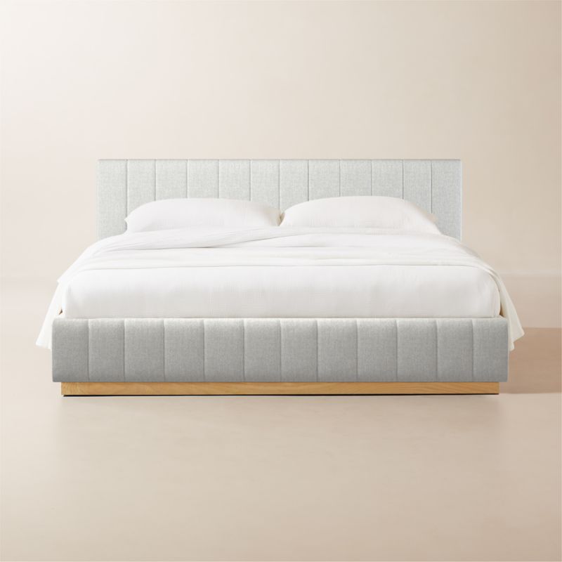 Forte Elliot Dove Natural Base King Bed - image 0 of 1