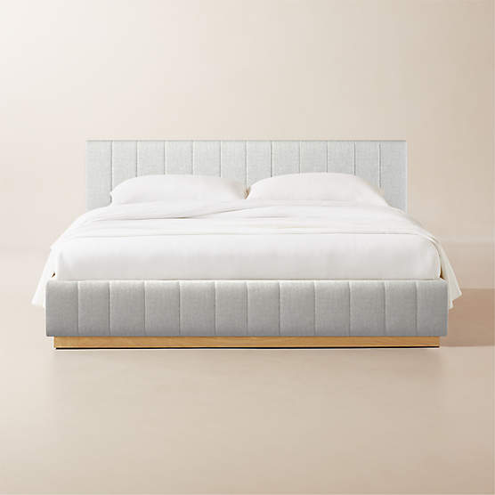 Forte Elliot Dove Natural Base King Bed