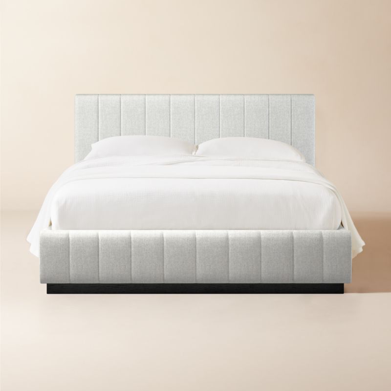 Forte Elliot Dove Black Base Queen Bed - image 0 of 2