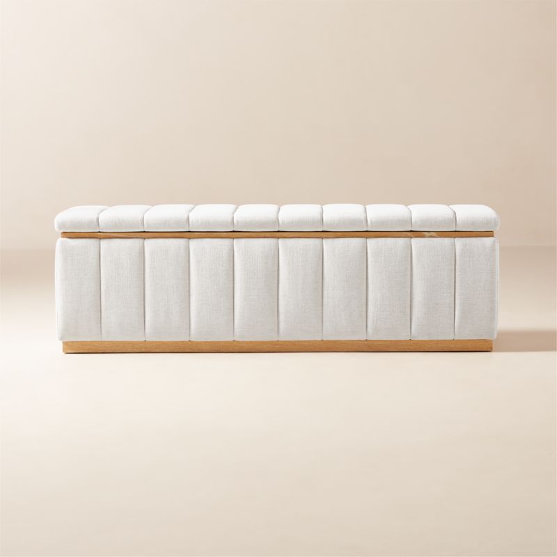 Forte Luca Espresso Natural Bench - image 2 of 4