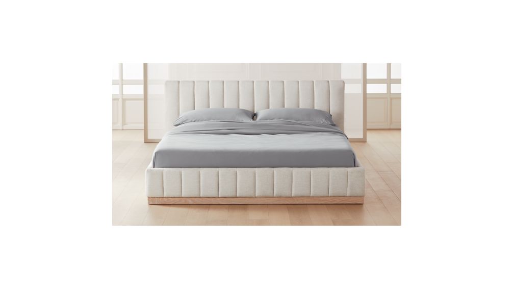 Forte White King Bed + Reviews | CB2