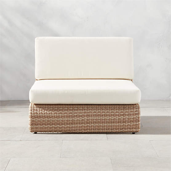 Foss Woven Armless Outdoor Chair