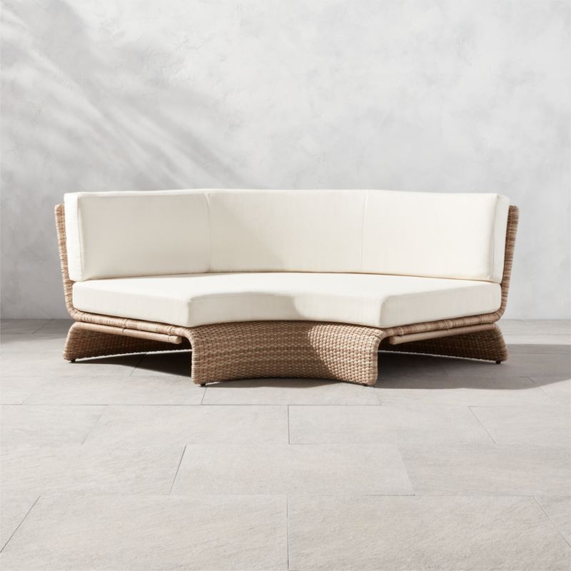 View Foss Woven Outdoor Corner Chair details