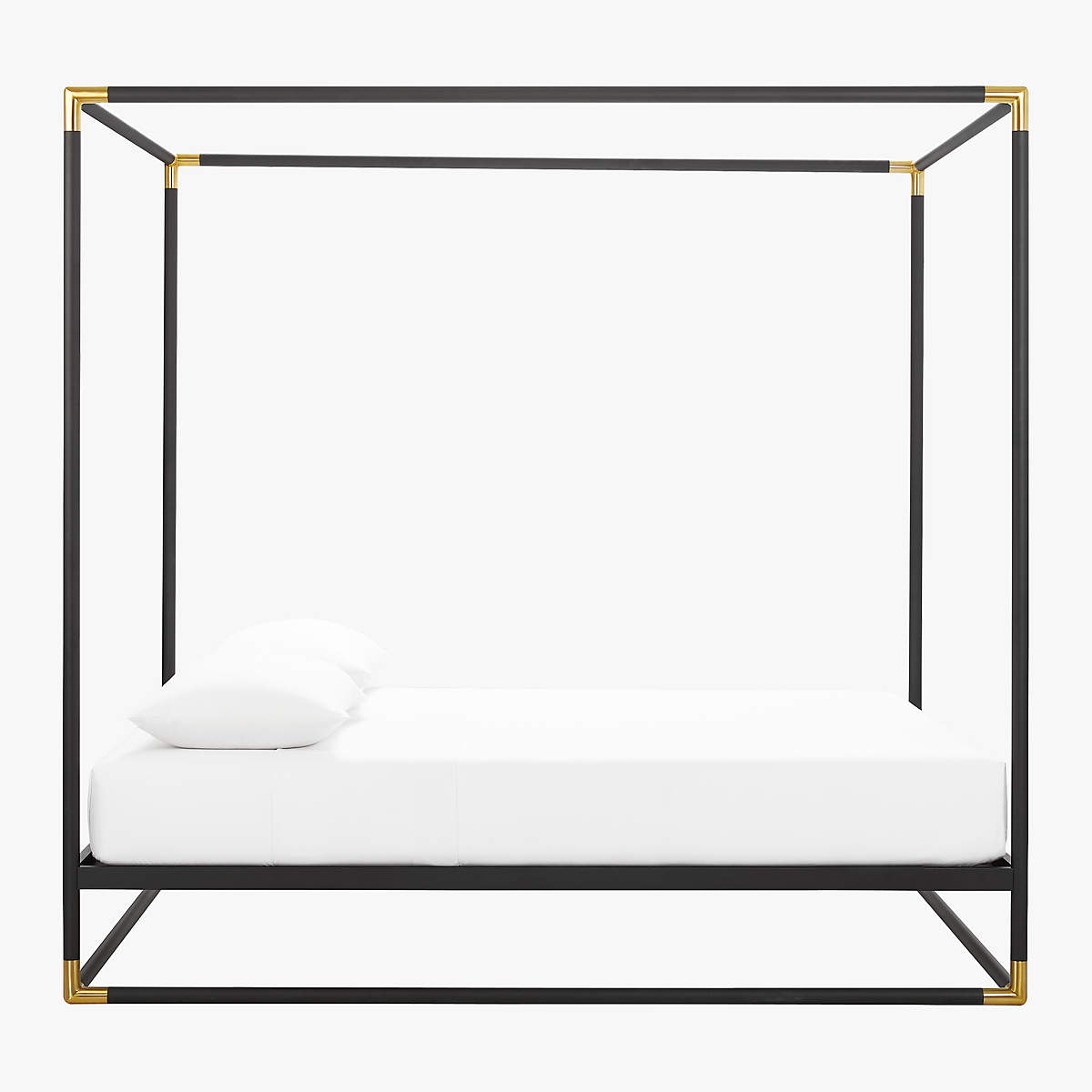 Frame Black Iron Canopy Bed CB2 Canada