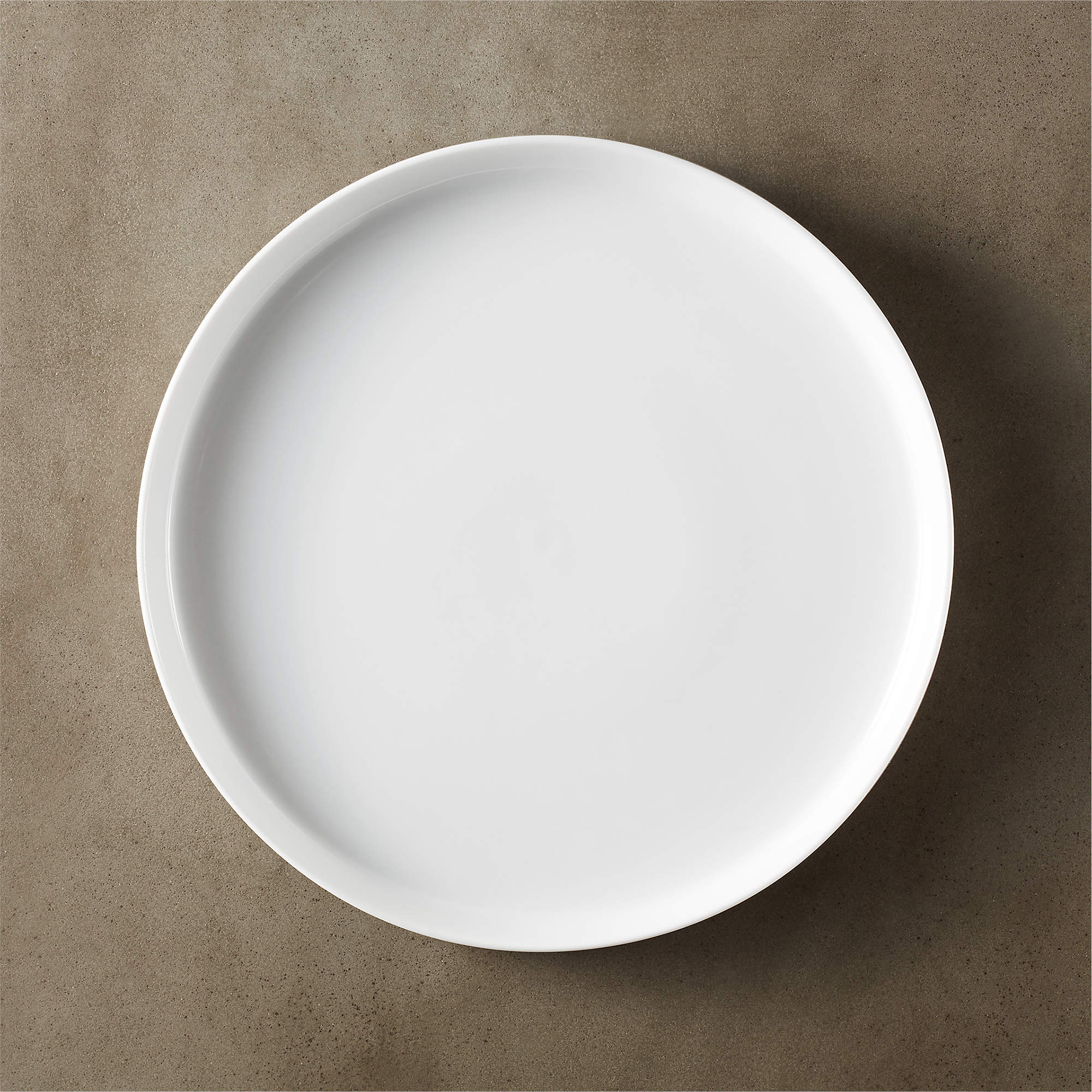 Frank Modern White Dinner Plate + Reviews CB2 Canada