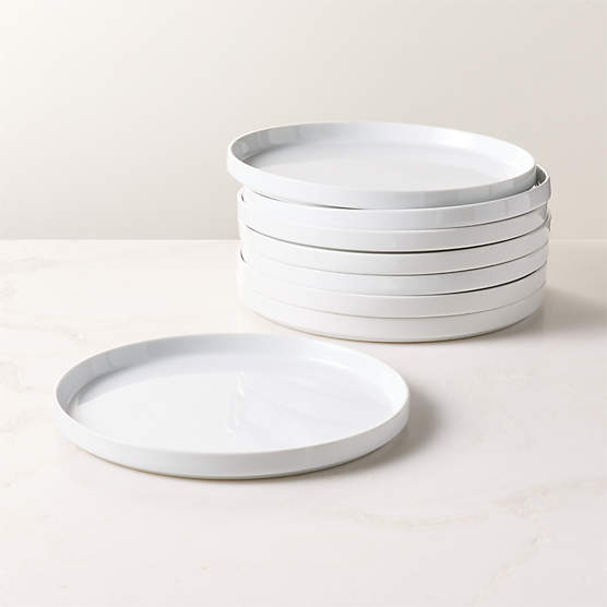 Frank White Dinner Plates, Set of 8