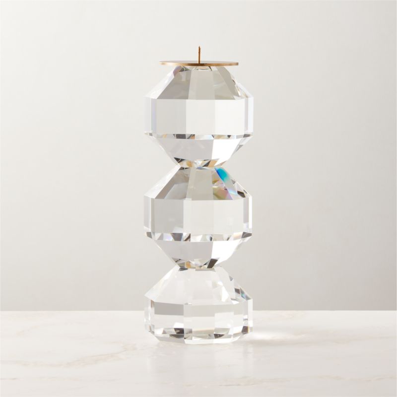 Fren Crystal Pillar Candle Holder Small - image 2 of 13