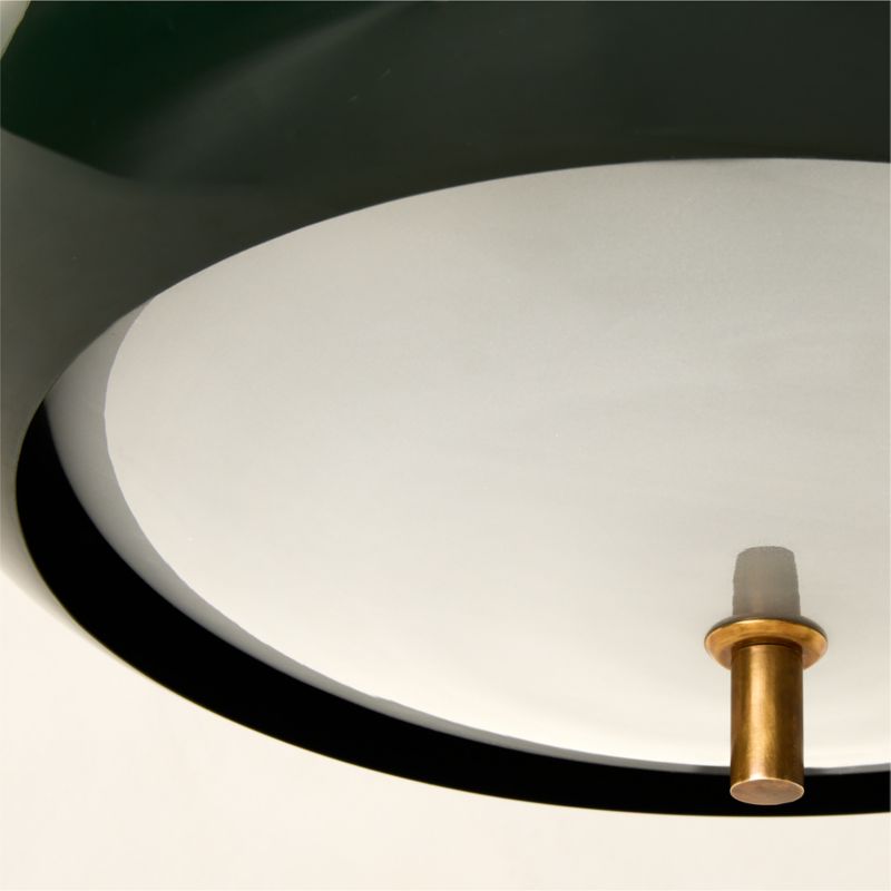 Fresco Green Enamel Pendant Light 21.7" - image 2 of 6