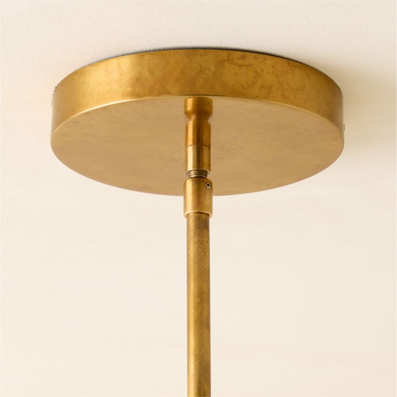 Fresco Ivory Enamel Pendant Light 21.7" - image 3 of 6