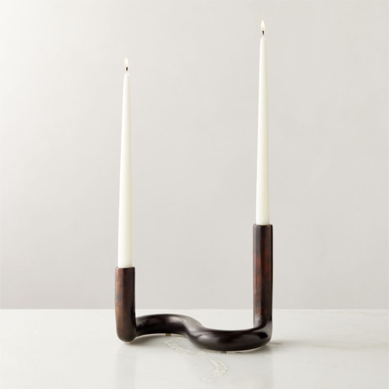 View Freya Bronze Taper Candle Holder details