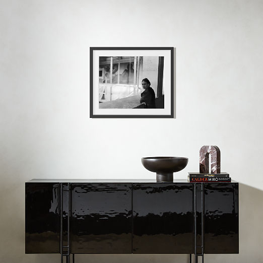 'Frida in Detroit' Photographic Print in Black Frame 38.75''x27.75''