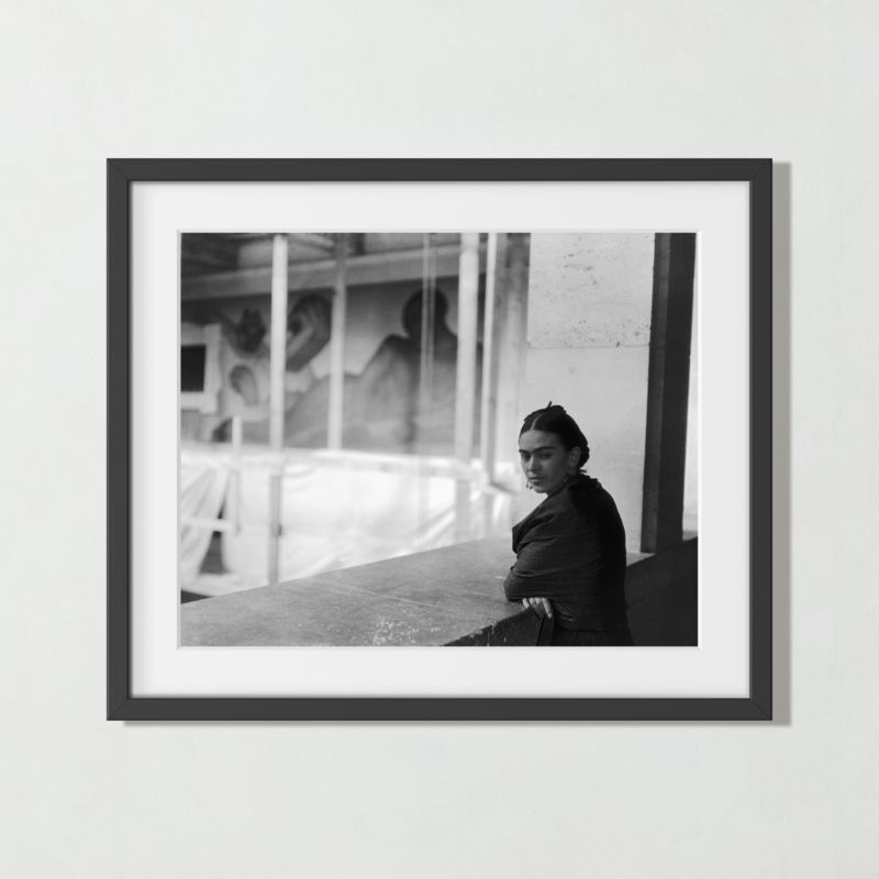 'Frida in Detroit' Photographic Print in Black Frame 25.75''x21.75'' - image 0 of 2