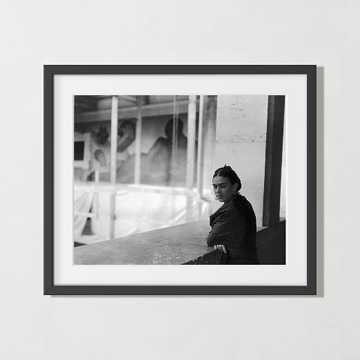 'Frida in Detroit' Photographic Print in Black Frame 25.75''x21.75''