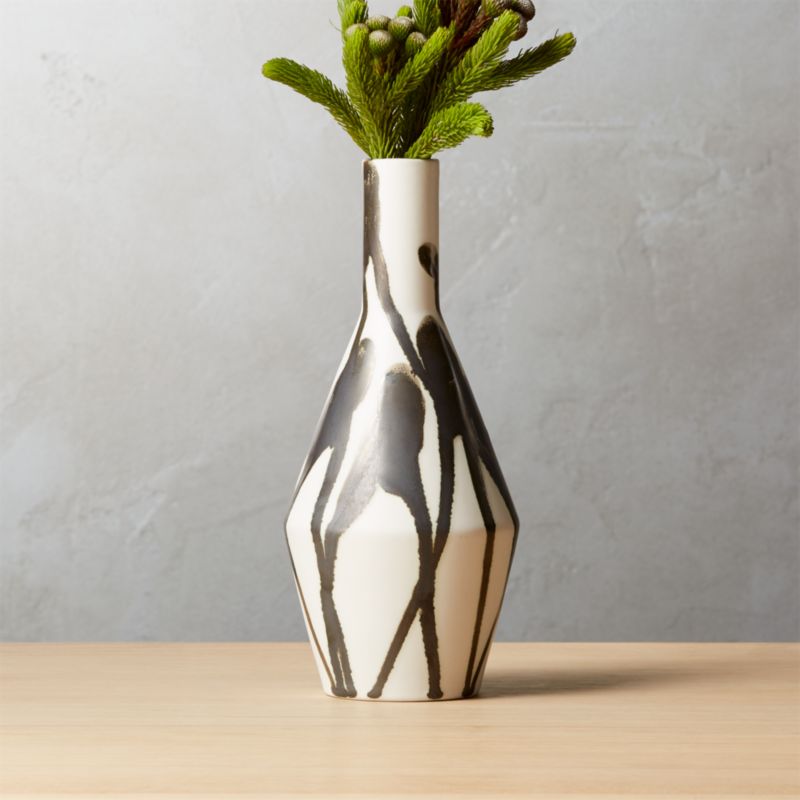 Matte Black Vases CB2