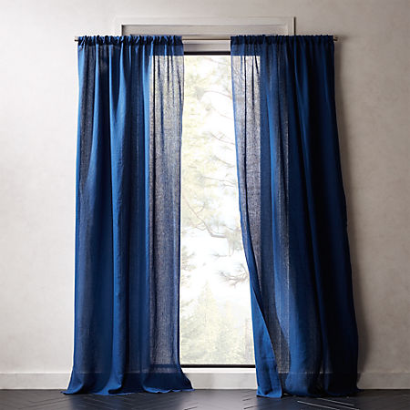 blue curtain pole b&m