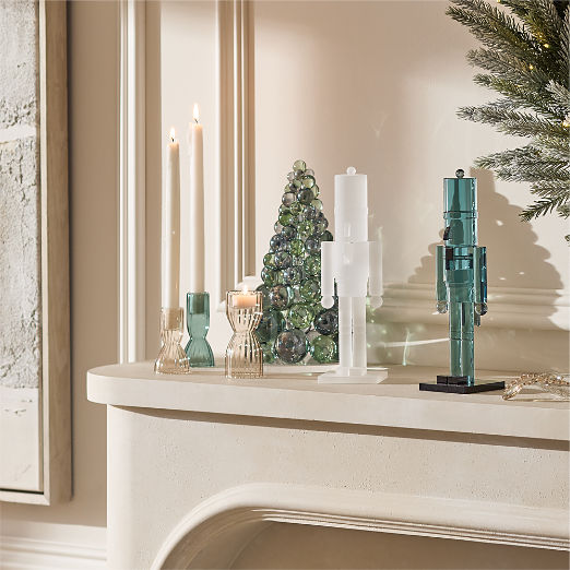 Green Acrylic Christmas Nutcracker 11.5"