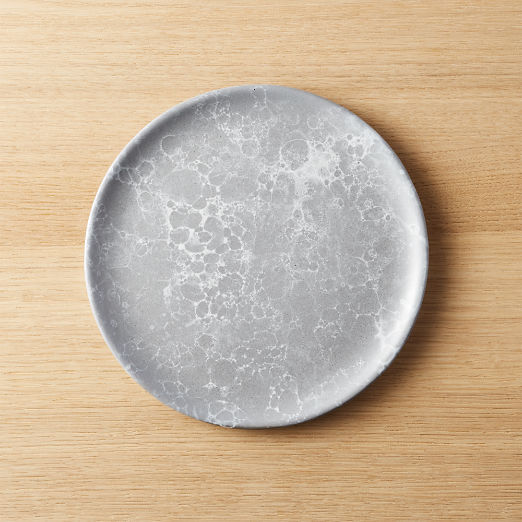 Modern Salad Plates CB2   Froth Grey Salad Plate 