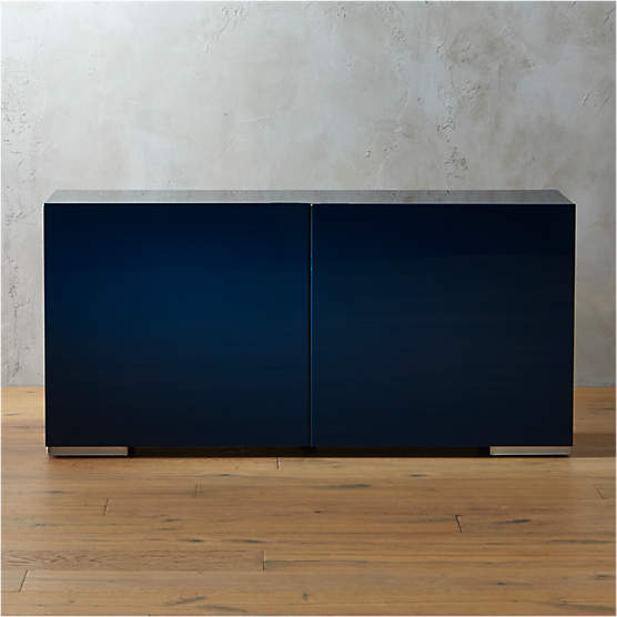 Kinzie Bronze Wood Credenza + Reviews CB2