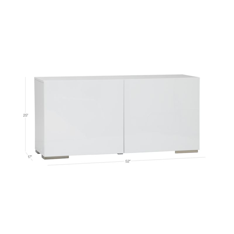 View Fuel 52" White Credenza - image 2 of 8