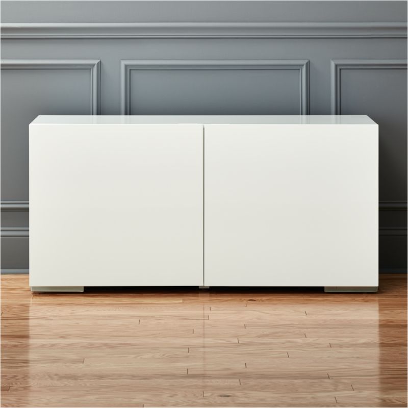 Cb2 shop white console