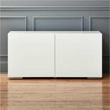 Fuel White Credenza Reviews Cb2