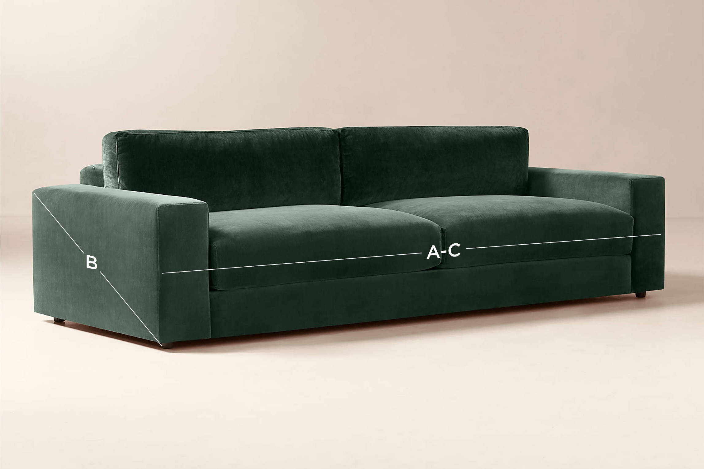 Measure sofa or sectional