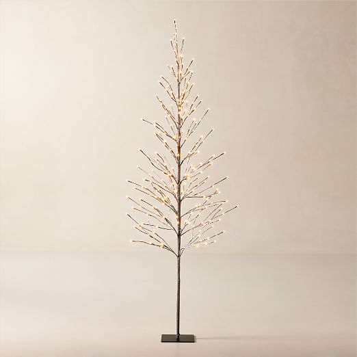 Faux Birch Pre-Lit LED Tree 7'
