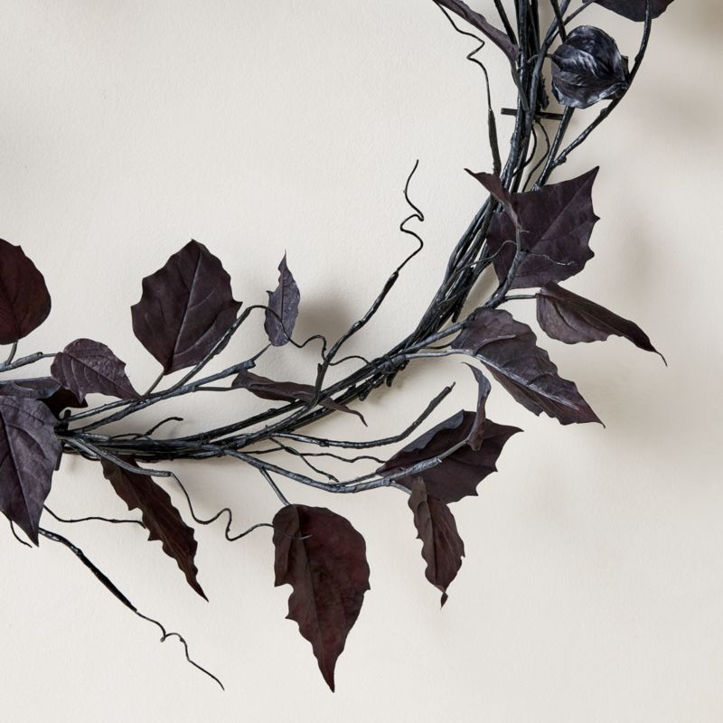 Faux Black Chinese Lantern Wreath 25" - image 2 of 3