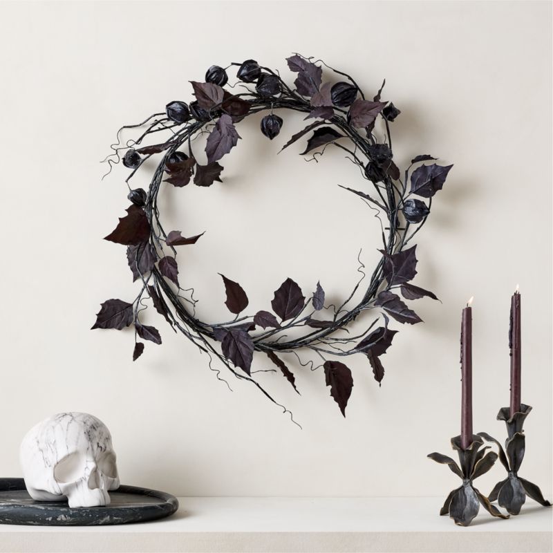 Faux Black Chinese Lantern Halloween Botanical Set - image 3 of 4