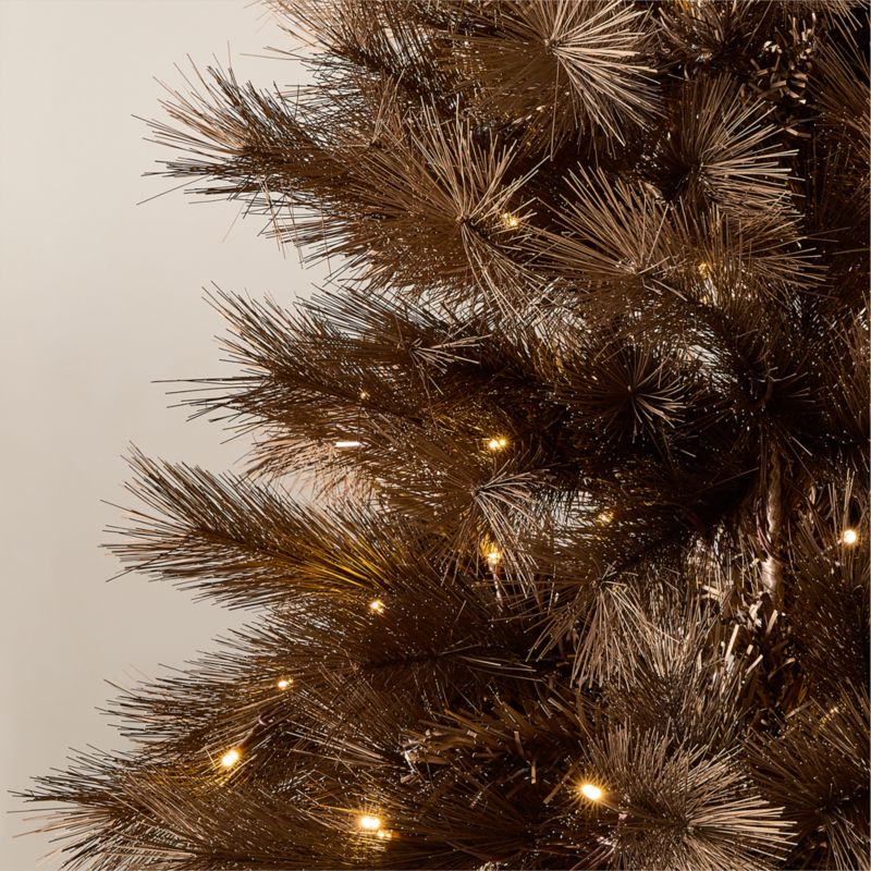 Faux Bronze Pine Christmas Tree 7.5' - image 1 of 4