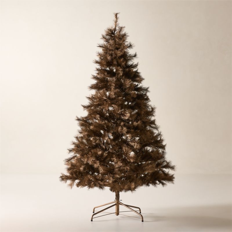 Faux Bronze Pine Christmas Tree 7.5' - image 2 of 4