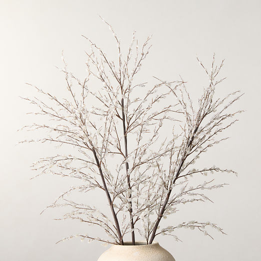 Faux Crystal Branch Holiday Stem Set of 3