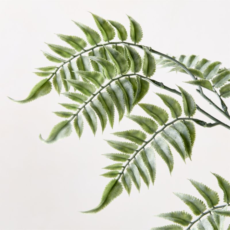 Faux Fern Dark Green Holiday Stem 32" - image 2 of 3