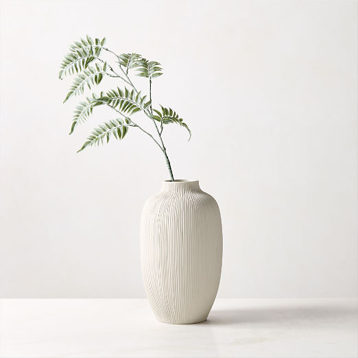 Faux Fern Dark Green Holiday Stem 32"