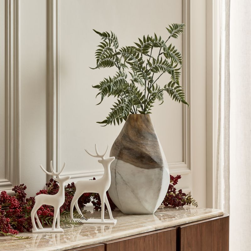 Faux Fern Dark Green Holiday Stem 32" - image 1 of 3