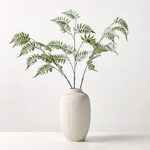 Faux Fern Dark Green Holiday Stem Set of 3