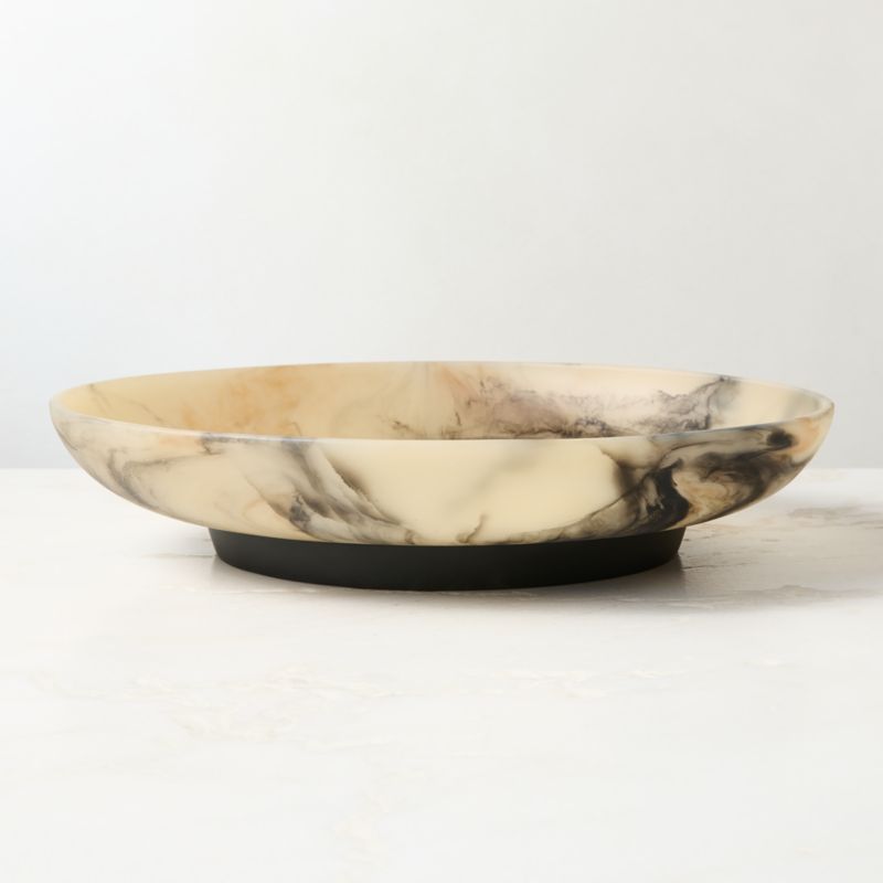 Faux Horn Resin Decorative Bowl Large - image 2 of 3