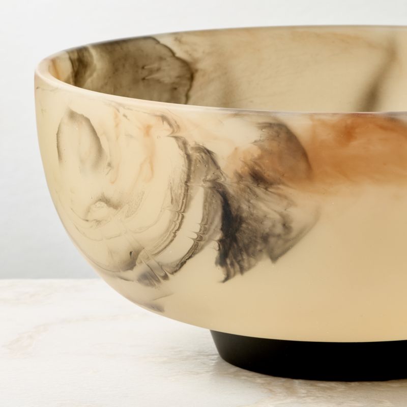 Faux Horn Resin Decorative Bowl Small - image 1 of 3