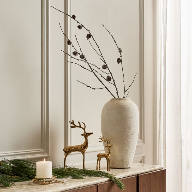 Faux Larch Flocked Holiday Stem 44" - image 1 of 3