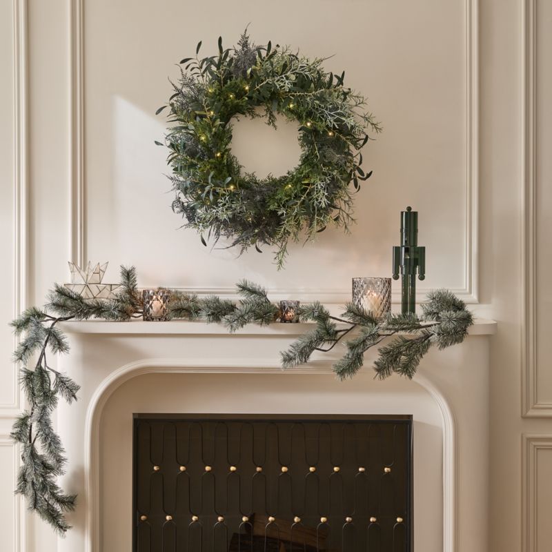 Faux Mixed Foliage Holiday Wreath 30" - image 1 of 4