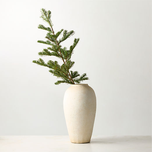 Faux Noble Fir Pre-Lit LED Holiday Stem with Warm White Lights 40"