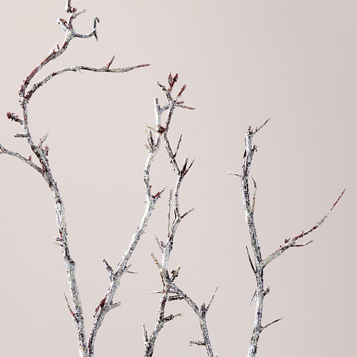 Winter White Faux Branch Spray 45"