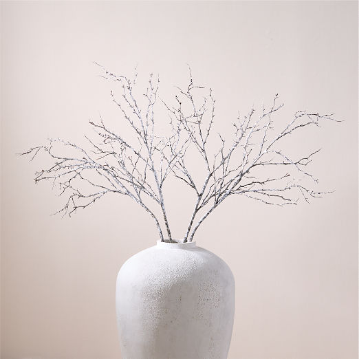 Winter White Faux Branch Spray 45"