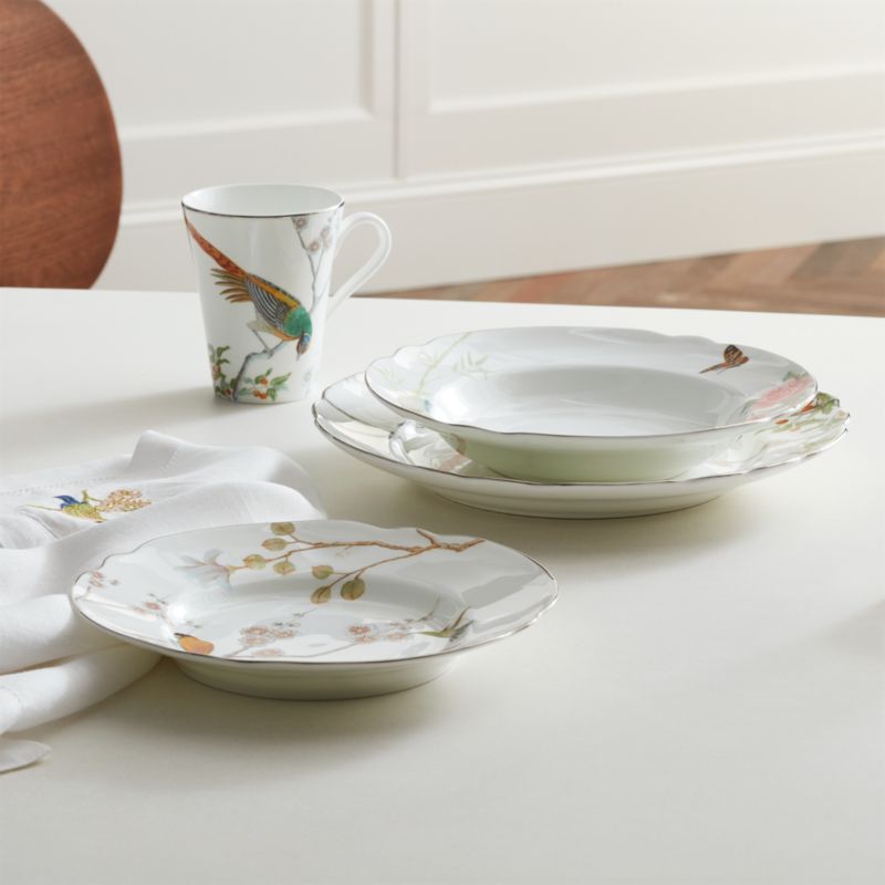 View Chelsea 4-Piece Floral Dinnerware Set with Soup Bowl details