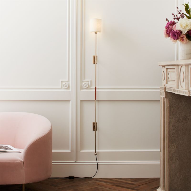 Leggero Champagne Pole Plug-In Wall Sconce by goop - image 3 of 10