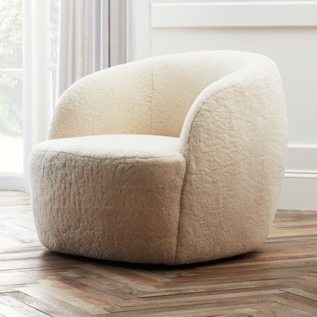 Gwyneth Special Edition Shearling Chair - SOLD OUT + Reviews | CB2