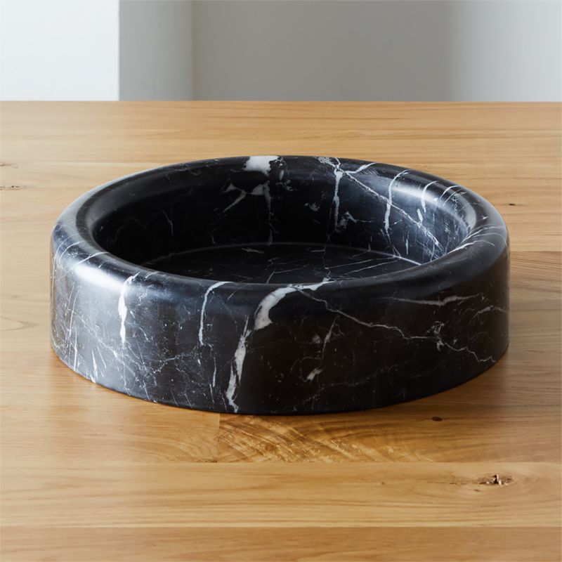 Black Marble Bowl - image 0 of 14