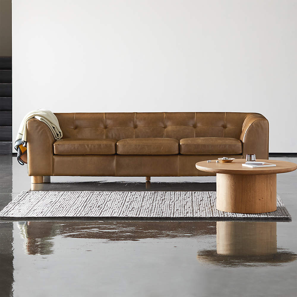 Kotka Tufted Leather Sofa, Tufted Leather Couches
