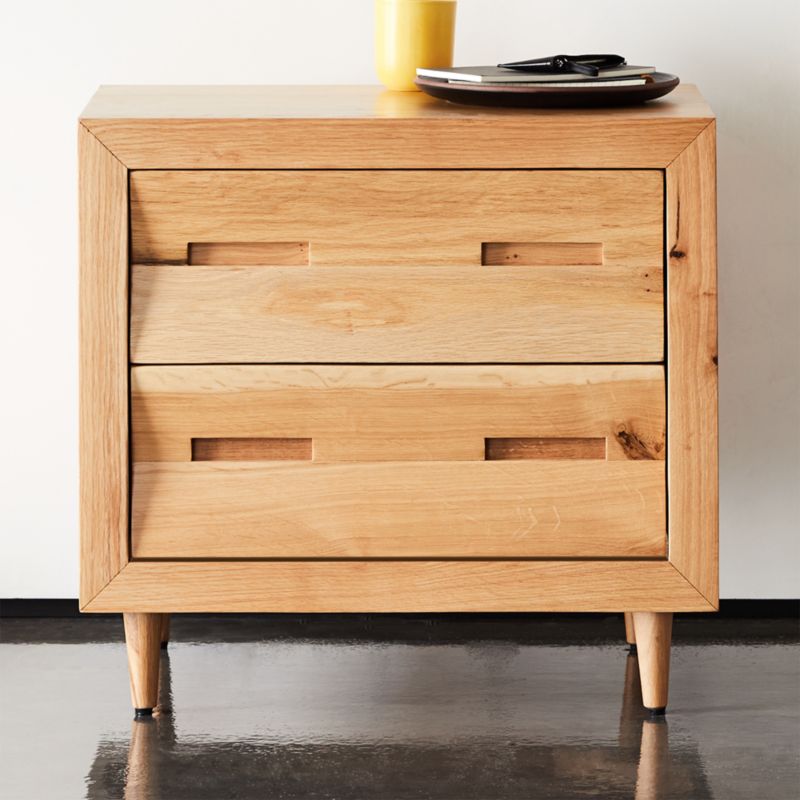 Nomi Oak Nightstand Sold Out Cb2